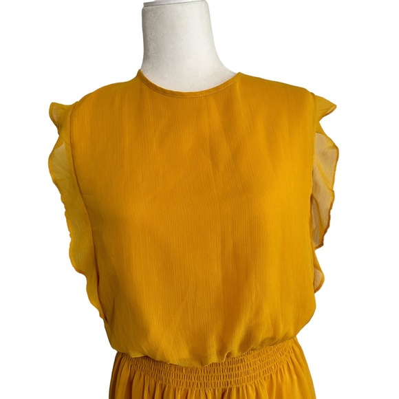 MOSSIMO Yellow Gold Peasant Dress Elastic Waist Size XXLarge - Picture 2 of 10